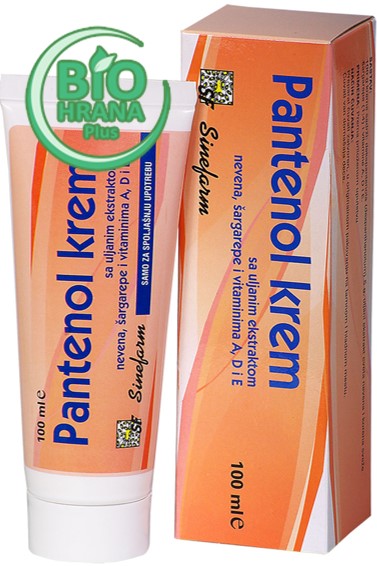 Pantenol krem 100ml Sinefarm