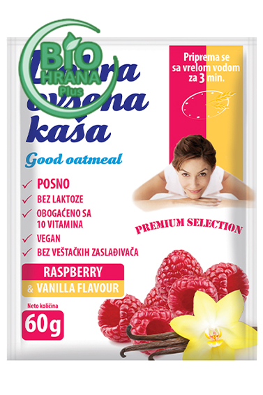 Ovsena kasa malina - vanila 60g 